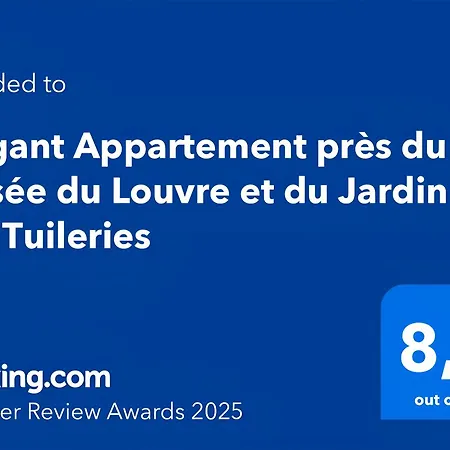 élégant Près Du Musée Du Louvre Et Du Jardin Des Tuileries Free Netflix Appartamento Parigi
